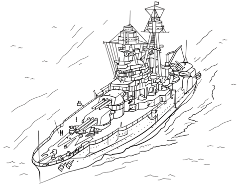 Uss Arizona Coloring Page